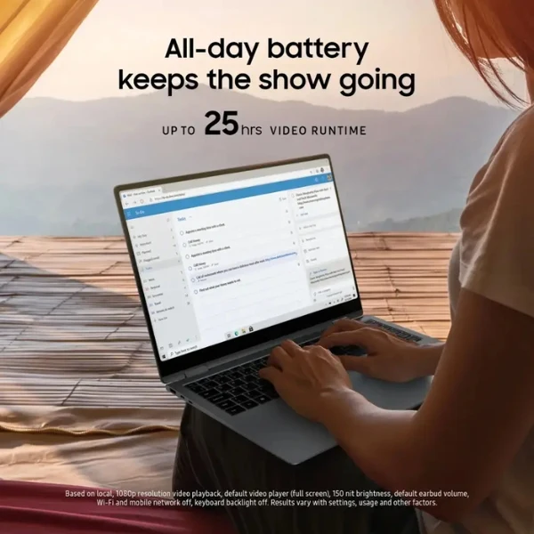 Laptop Samsung Galaxy Book5 Pro 360 Copilot+ PC Intel Core Ultra 7 16GB 1TB SSD 16 AMOLED Touch Gray NP960QHA-KG1US - Image 9