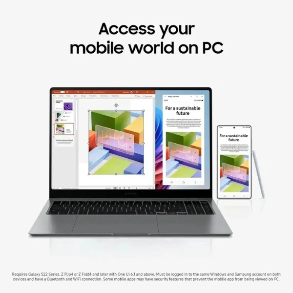 Laptop Samsung Galaxy Book5 Pro Copilot+ PC Intel Core Ultra 7 32GB RAM 1TB SSD 14" 3K AMOLED Touch Intel Arc Gray NP940XHA-KG3US - Image 11