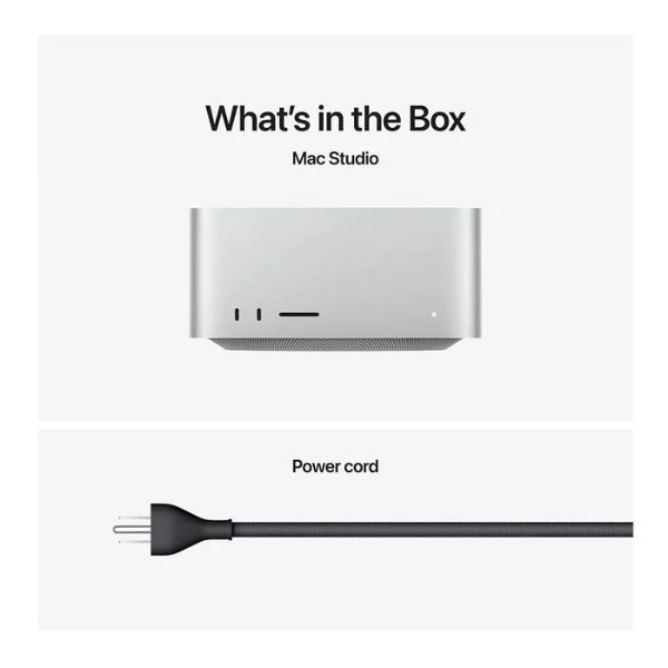 Mac Studio - Apple M3 Ultra 28-Core CPU - 256GB RAM - 2TB SSD - 60-Core GPU - macOS - Silver - Z1CD001HR - Image 7