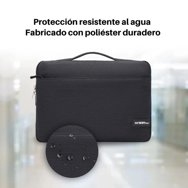 Maletín Argom Urban 15.6" - Funda para Portátil - Poliéster - Negro - ARG-SL-0018BK - Image 5