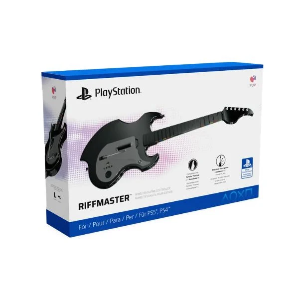 Mando de Guitarra PDP RIFFMASTER Inalámbrico - PlayStation 5/4 - USB-C - 9m Alcance - Negro - 052-024-BK - Image 9