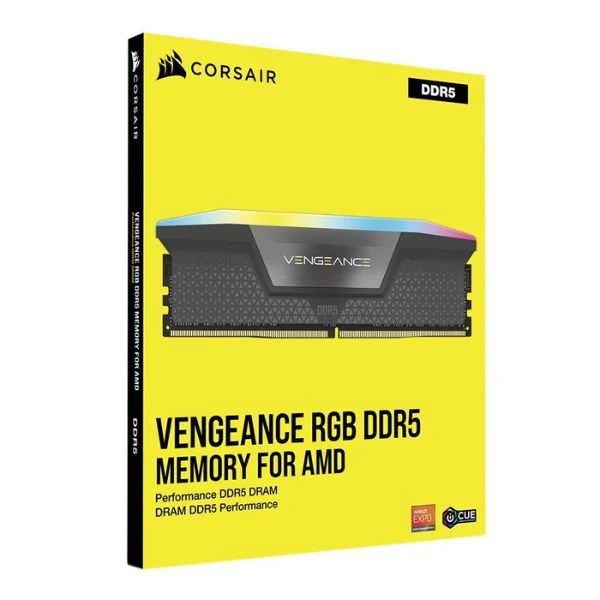 Memoria RAM Corsair 64GB (2x32GB) DDR5 6000MHz VENGEANCE RGB – Para PC - Image 2