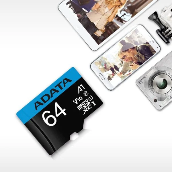Memoria Micro SD 64GB ADATA Clase 10 C/Adaptador - Image 4