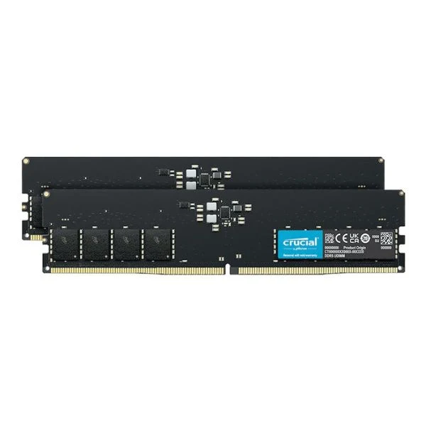 Memoria RAM Crucial 64GB (2x32GB) DDR5 5600MHz PC5-44800 CL46 Dual Channel – Para PC