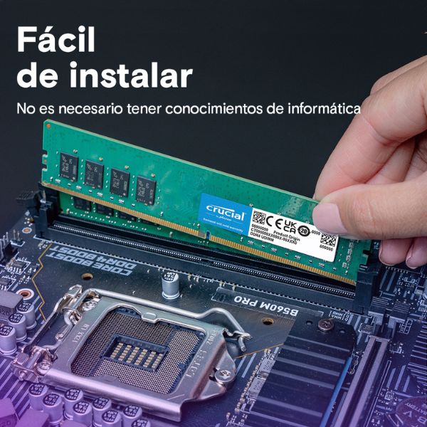 Memoria RAM Crucial 8GB DDR4 3200MHz UDIMM para PC - CT8G4DFS832320 - Image 5