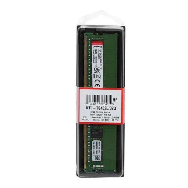 Memoria RAM Kingston 32GB DDR4 3200MHz PC4-25600 CL22 Single Channel ECC – Para Servidor - Image 2