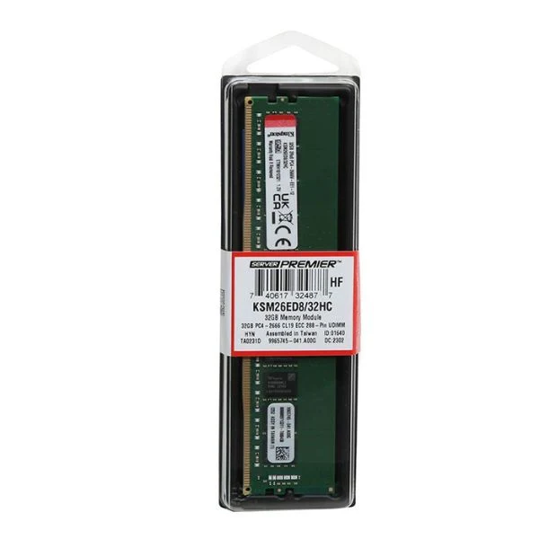 Memoria RAM Kingston 32GB DDR4 3200MHz PC4-25600 CL22 Single Channel ECC – Para Servidor - Image 2