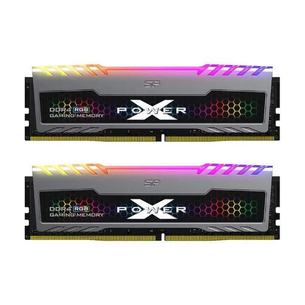 Memoria RAM 32GB Silicon Power Xpower Turbine RGB DDR4 3200MHz CL16 (2x16GB) UDIMM para PC Gaming