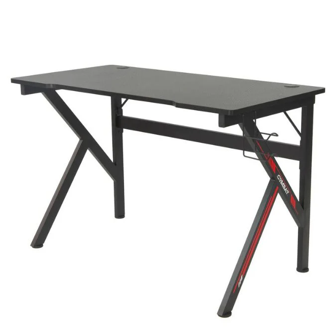 Mesa Gamer Combat Ergo Z47 estacion de trabajo grande portavasos soporte y gancho negro