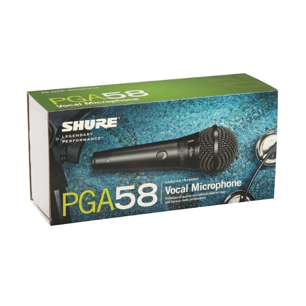 Micrófono dinámico cardioide Shure PGA58 para voz – Negro - Image 2