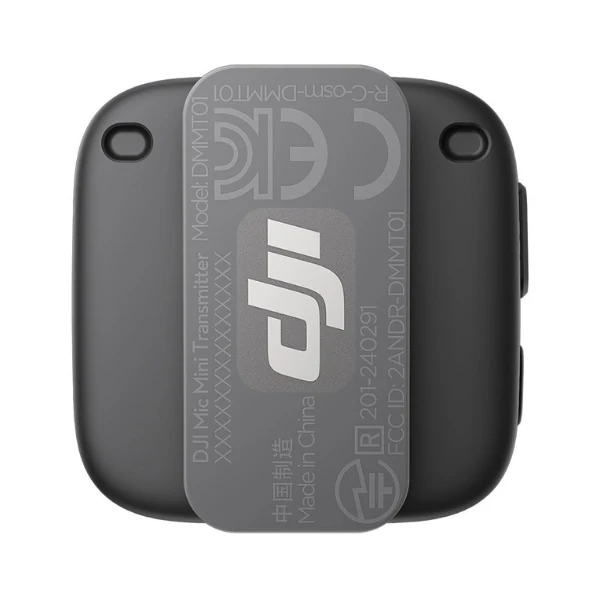 Micrófono DJI Mic Mini Transmitter – Transmisor inalámbrico compacto en color negro - Image 6
