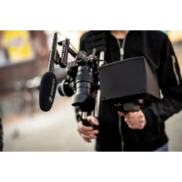 Micrófono Sennheiser MKE 600 Camcorder Shotgun Microphone with Carrying Case Shock Mount Foam Windscreen - Black - Image 12