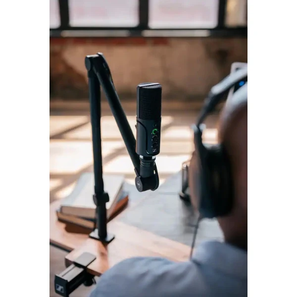 Micrófono Sennheiser Profile USB Microphone Streaming Set with Boom Arm 3 m USB-C Cable & Mic Pouch - Black - Image 5