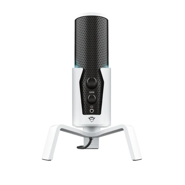 Microfono Trust GXT 258W Fyru 4 en 1 Compatible PS5 30Hz - 18000Hz Led usb Color Blanco 24257 - Image 2