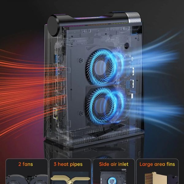 Mini PC ACEMAGIC AD08, Core i7-11700B, 32GB RAM, 1TB NVMe SSD, 4K Triple Display, WiFi 6, BT 5 - Image 7