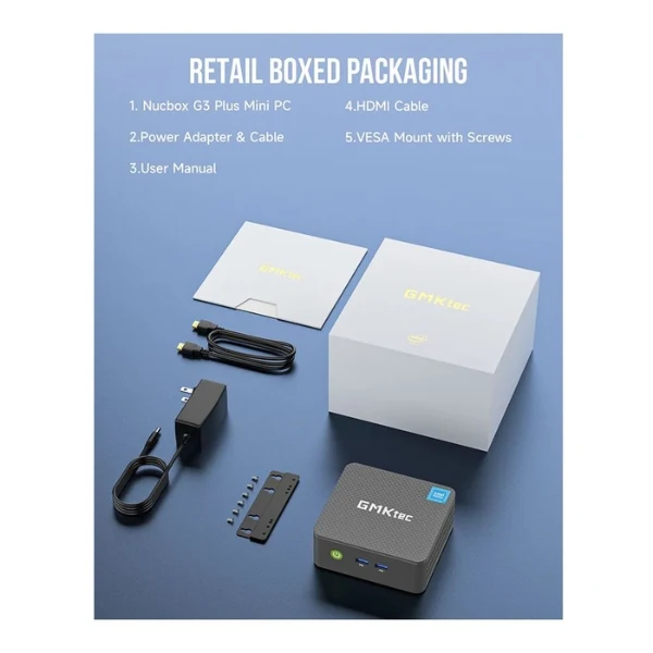 Mini PC GMKtec NucBox G3 Plus Intel N150 16 GB RAM 512 GB SSD G3 PLUS WiFi 6 USB-C HDMI - Image 5