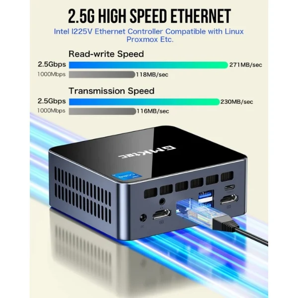 Mini PC GMKtec NucBox M3 Intel Core i5 12450H 12ª generación 16 GB RAM 1 TB SSD NUCBOX M3 WiFi 6 USB-C HDMI LAN 2.5GbE - Image 4