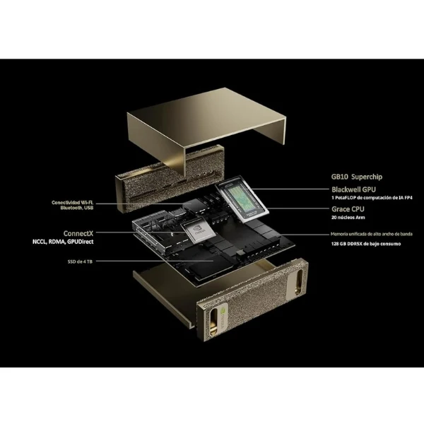 Mini PC NVIDIA DGX Spark - NVIDIA Grace Blackwell GB10 - 128GB - 4TB SSD - NVIDIA Blackwell - DGX OS - Image 8