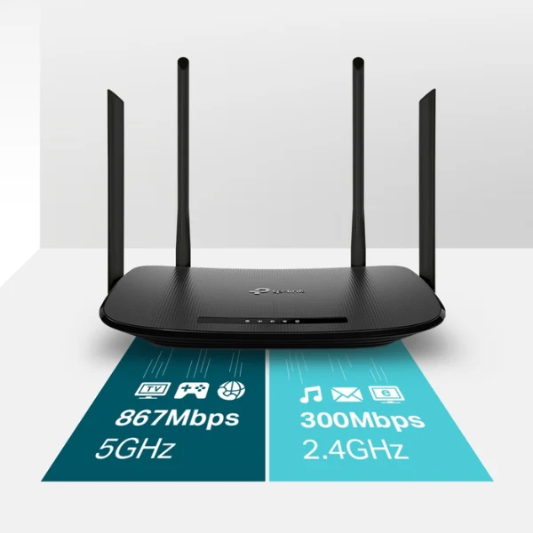 Modem Router Tp Link Archer VR300 AC1200 VDSL/ADSL velocidades Wi-Fi doble banda de hasta 1200Mbps. 300 Mbps en 2,4 GHz - Image 4