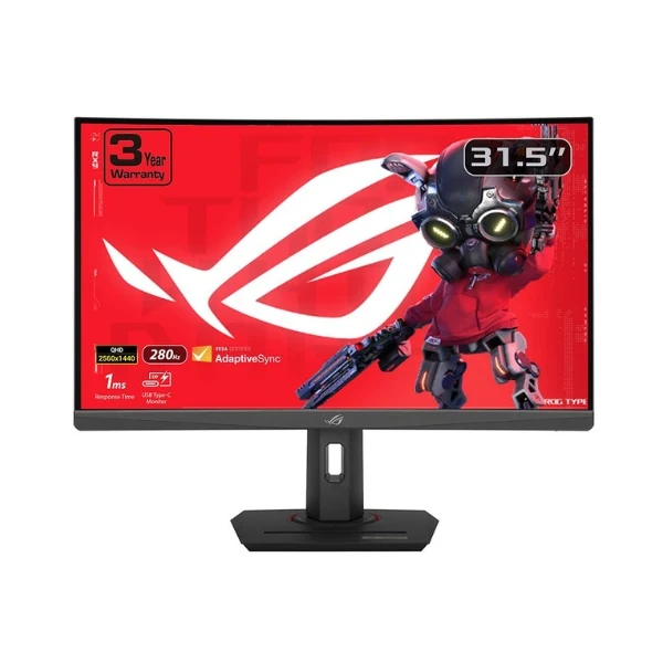 Monitor ASUS ROG Strix XG32WCMS - 32" 2K QHD - (2560 x 1440) VA - 280Hz