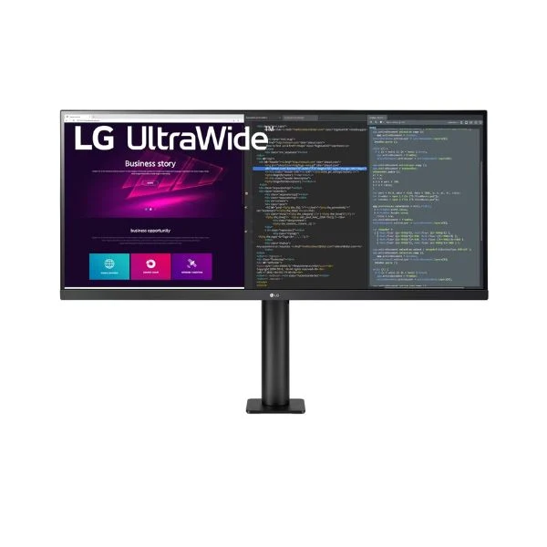 Monitor LG 34WN780-B 34" 21:9 UltraWide QHD 3440x1440 IPS HDR 2X Deco Gear 6FT 4K HDMI 2.0 and 6-Outlet Surge Adapter