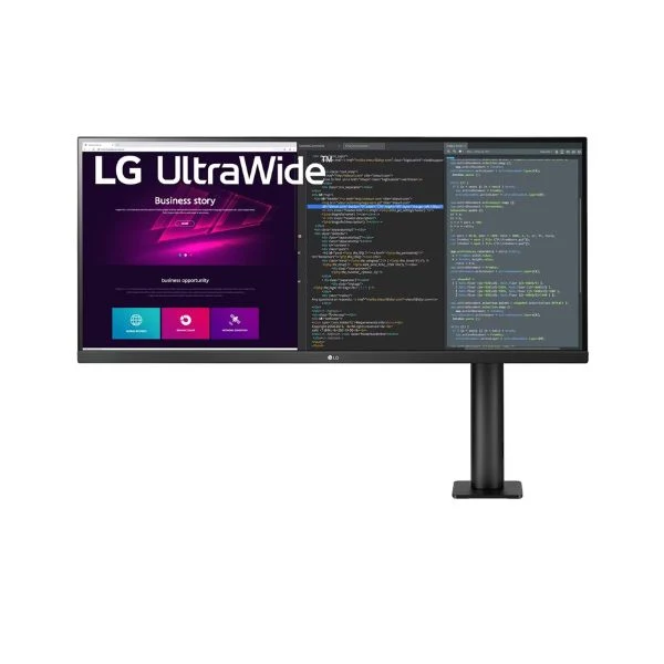 Monitor LG 34WN780-B 34" 21:9 UltraWide QHD 3440x1440 IPS HDR 2X Deco Gear 6FT 4K HDMI 2.0 and 6-Outlet Surge Adapter - Image 2