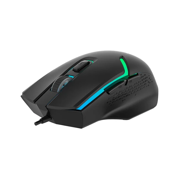 Mouse Delux GAMING M588BU Negro+LED - Image 2