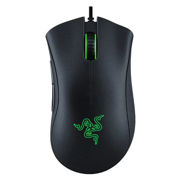Mouse Gaming Razer DeathAdder Essential 6400 DPI 5 Botones programables, Interruptores mecánicos, Empuñaduras laterales de goma color negro