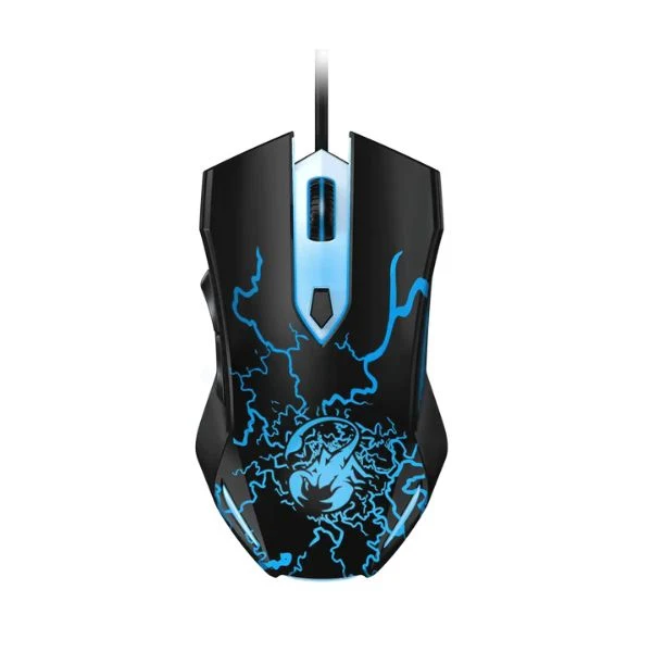 Mouse Genius Gamer Scorpion Spear RS2 Optico, Alambrico USB, 6 Botones, 150 IPS, Resolucion 800,1600,2000, 6500fps Negro - Image 2