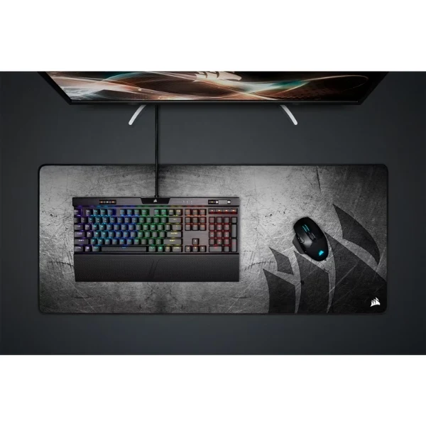 Mouse Pad Corsair GEAR MM350 PRO XL 93x40 cm Antideslizante y Resistente a Derrames - Gris/Negro - Image 2