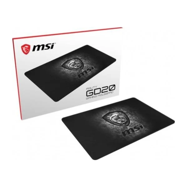 Mouse Pad Gaming MSI Agility GD20 - Superficie Textil Micro-Textura - Base Caucho Natural - 32x22cm - Negro - J02-VXXXXX4-EB9 - Image 3