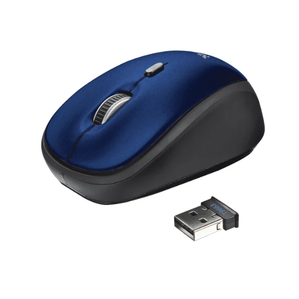 Mouse Trust Yvi 4 Botones 1600Dpi Inalambrico Azul 19663 - Image 2