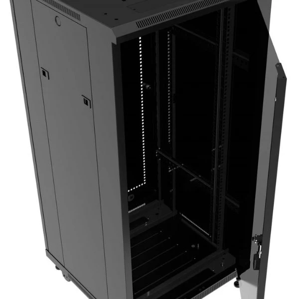 Gabinete de Piso Nexxt 27U 600x600 mm con Puerta Frontal de Vidrio y Trasera de Malla [AW222NXT11] - Image 3