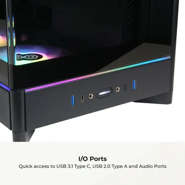 Pc Gaming CyberPowerPC AMD Ryzen 7 8700F (5 GHz) - 16 GB DDR5 - 1 TB SSD - NVIDIA GeForce RTX 5060 8GB GDDR7 - 850 W - Win 11 Home - Black - Image 3