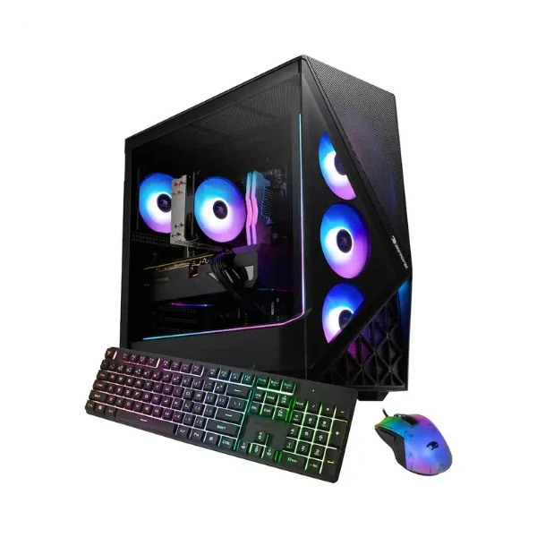Pc Gaming iBUYPOWER Slate Intel Core i7 14700F (5.4 GHz) - 32 GB DDR5 RGB - 1 TB SSD - NVIDIA GeForce RTX 5060 8 GB - 600 W - Win 11 Home - Black