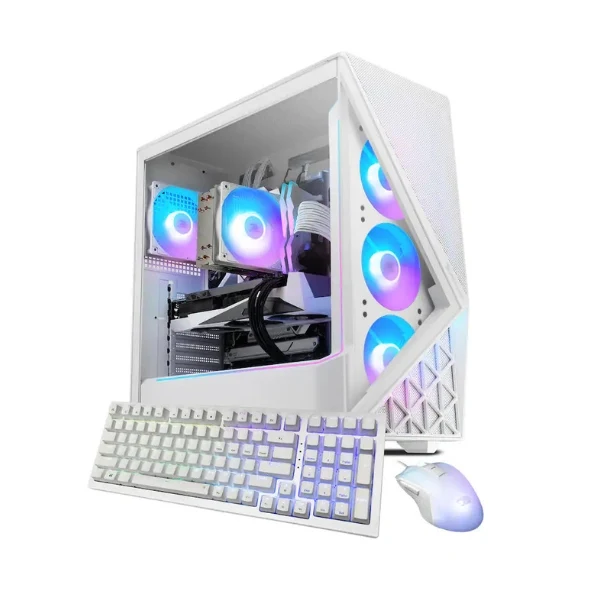 Pc Gaming iBUYPOWER Slate Intel Core Ultra 7 265F (5.3 GHz) - 32 GB DDR5 RGB - 2 TB SSD - NVIDIA GeForce RTX 5060 Ti 8 GB - 600 W - Win 11 Home - White