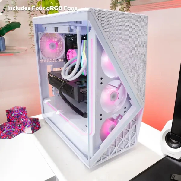 Pc Gaming iBUYPOWER Slate Intel Core Ultra 7 265F (5.3 GHz) - 32 GB DDR5 RGB - 2 TB SSD - NVIDIA GeForce RTX 5060 Ti 8 GB - 600 W - Win 11 Home - White - Image 8