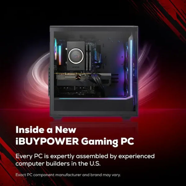 Pc Gaming iBUYPOWER Slate Intel Core Ultra 9 285 (5.5 GHz) - 32 GB DDR5 - 2 TB SSD - NVIDIA GeForce RTX 5070 12GB - 750 W - Win 11 Home - Black - Image 3