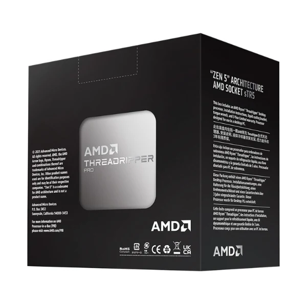 Procesador AMD Ryzen Threadripper PRO 9955WX Shimada Peak 4.5GHz 16-Core 16MB Caché sTR5 Boxed Processor - Image 3