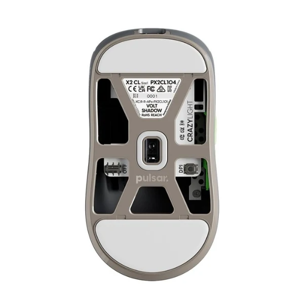 Mouse gaming inalámbrico Pulsar X2 CrazyLight Volt Shadow 32000 DPI con sensor XS-1 - PX2CL104 - Gris - Image 4