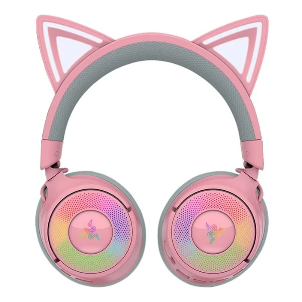 Audífonos Gaming Razer Kraken Kitty V3 Pro RGB Inalámbricos - Quartz - Image 2