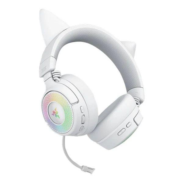 Audífonos Gaming Razer Kraken Kitty V3 Pro Wireless - RGB - Blanco - Image 4