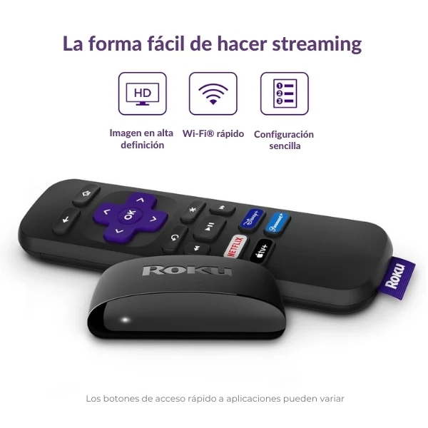 Roku Express - Dispositivo de Streaming HD - Control Remoto Estándar - Negro - 3960R - Image 3