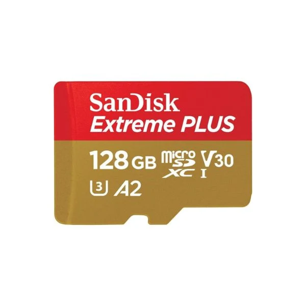 Sandisk Extreme Plus 128GB Microsd Card con adaptador SDSQXBZ