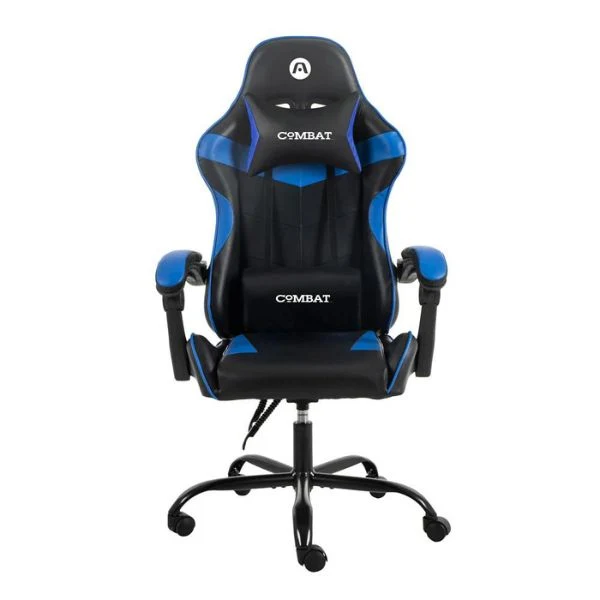 SILLA ARGOM GAMING COMBAT ERGO GX5, C/ AJUSTE DE INCLINACION Y ALTURA NEGRO-AZUL