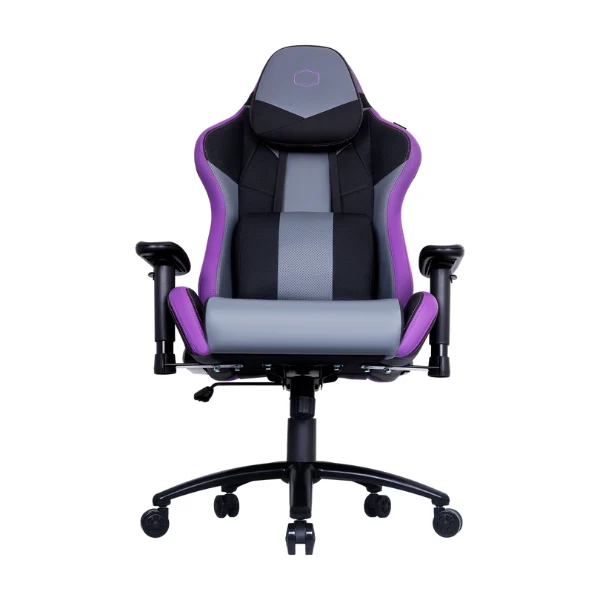 SILLA GAMING COOLER MASTER CALIBER R3/ ERGONOMICA/ SOP. LUMBAR-CUELLO/ RECLINABLE 180º/ PASO BRAZOS AJUST./ NEGRO-MORAD