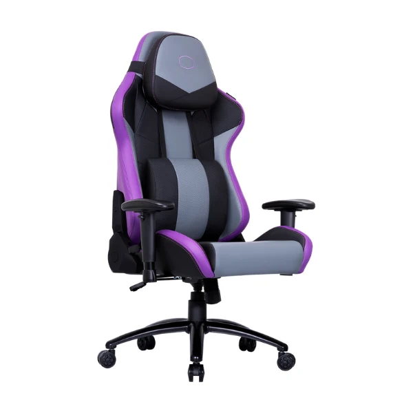 SILLA GAMING COOLER MASTER CALIBER R3/ ERGONOMICA/ SOP. LUMBAR-CUELLO/ RECLINABLE 180º/ PASO BRAZOS AJUST./ NEGRO-MORAD - Image 6