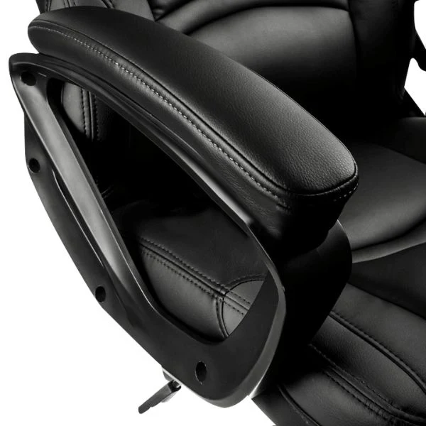 SILLA GAMING GAMEMAX NEGRA, PIEL VEGANA, ERGONOMICA, ELEVADOR DE GAS, BALANCEO HASTA 15 - Image 5