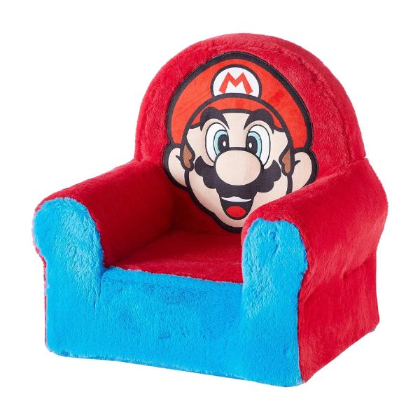 Silla Idea Nuova, Espuma de Felpa figurativa para niños, Super Mario 33x43x50  Maximo peso recomendado 37kg - Image 2