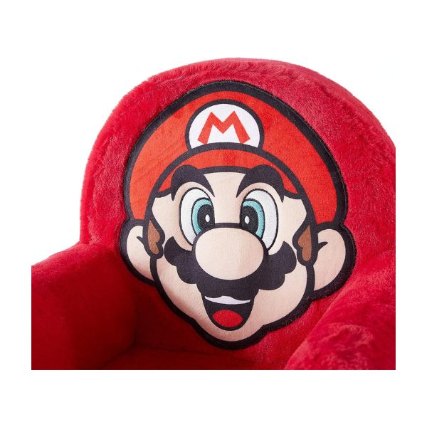 Silla Idea Nuova, Espuma de Felpa figurativa para niños, Super Mario 33x43x50  Maximo peso recomendado 37kg - Image 4